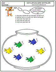 birinci sınıflar için sayı çizgi çalışmaları